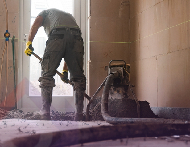 Kruipruimte vullen met Schuimbeton