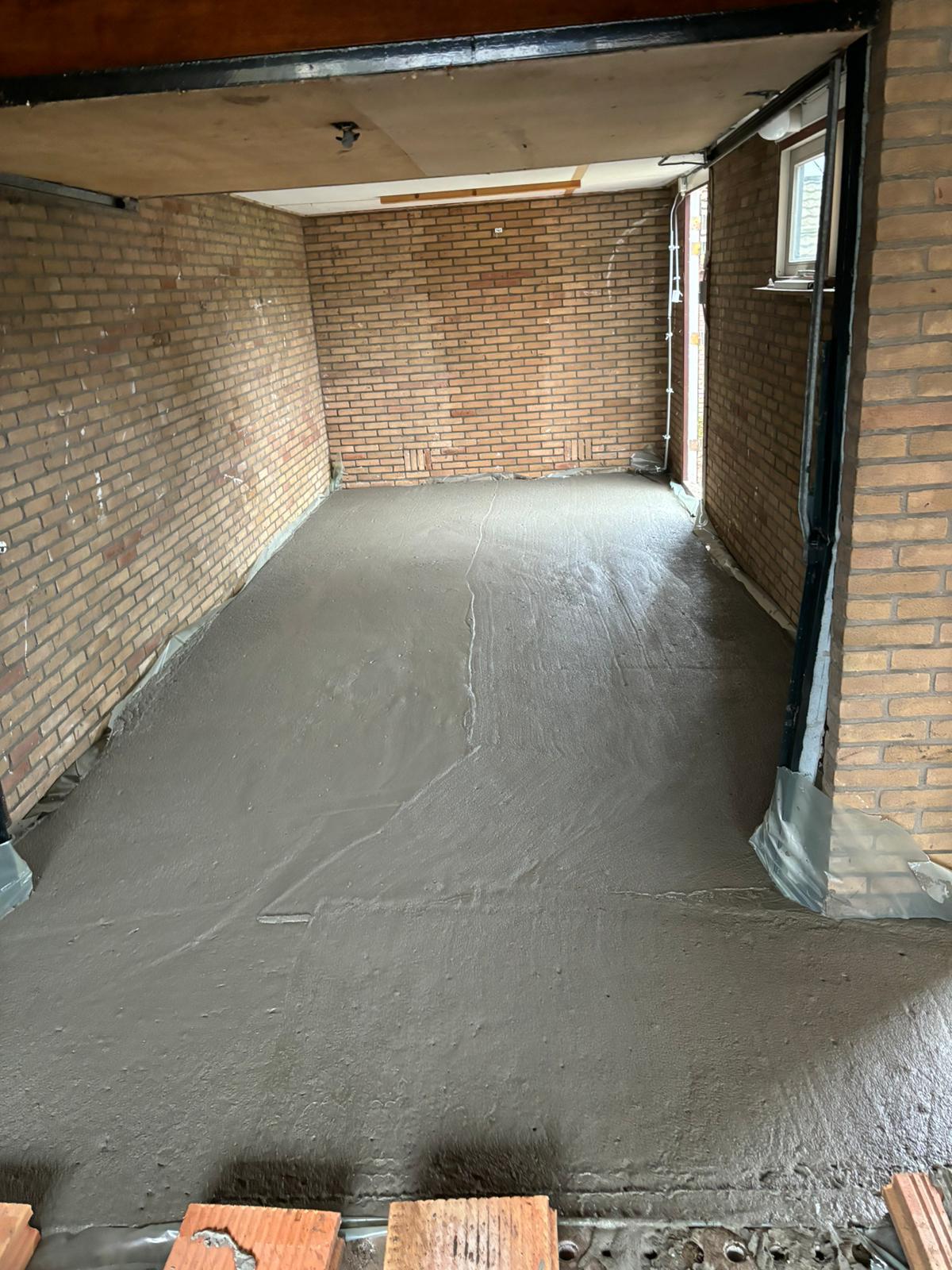 Schuimbeton storten binnen